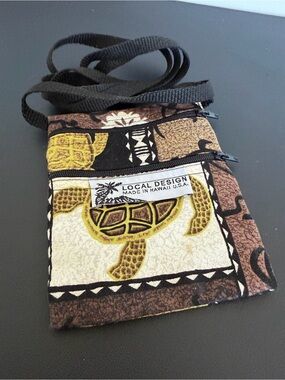 Local Design Hawaii Sea Turtle Honu Canvas Crossbody Bag Made in USA